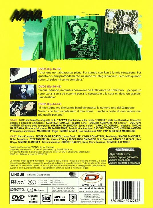 Nana. Stagione 2. Box 2 (3 DVD) di Morio Asaka - DVD - 2