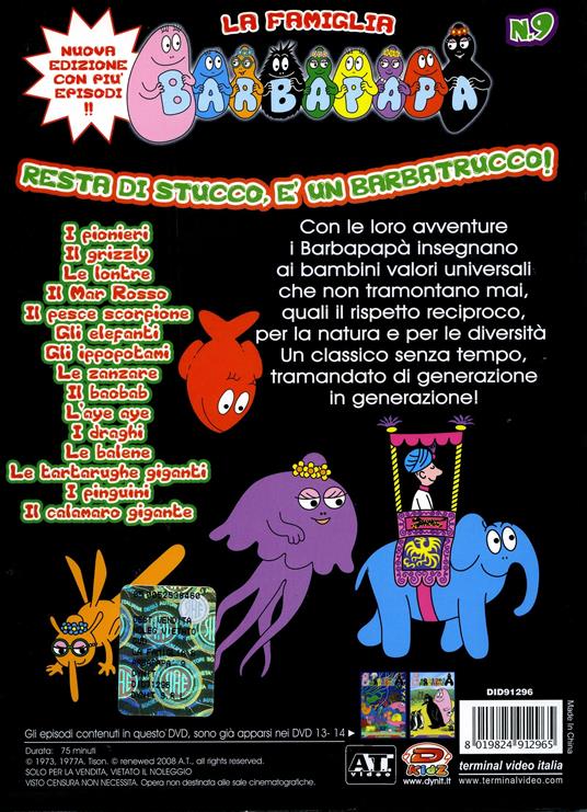 Barbapapà. La famiglia. Vol. 9 di Talus Taylor,Annette Tison - DVD - 2