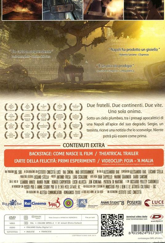 L' arte della felicità di Alessandro Rak - DVD - 2