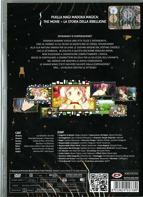Madoka Magica. The Movie. Parte 3. La storia della ribellione di Akiyuki Shinbo - DVD - 2