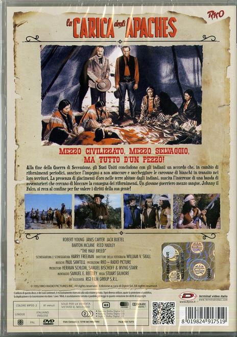 La carica degli Apaches di Stuart Gilmore - DVD - 2