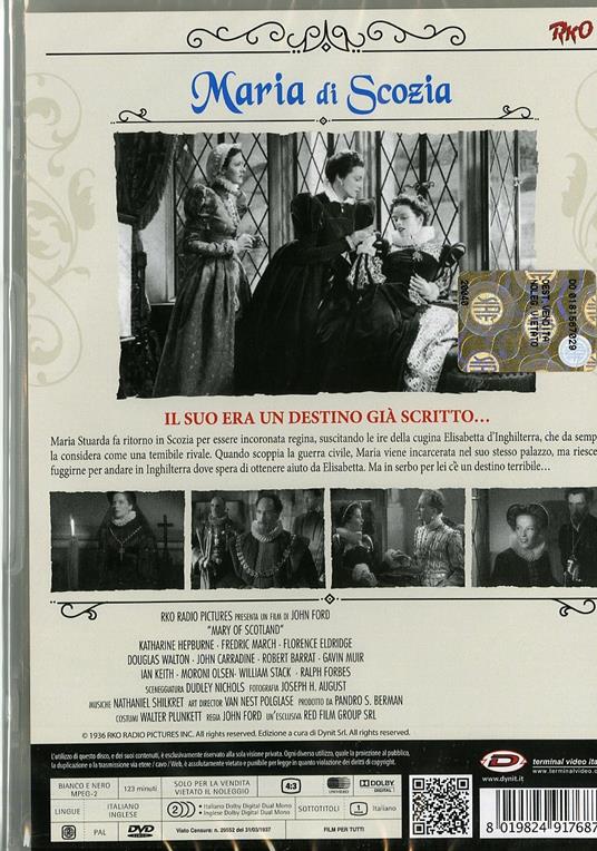 Maria di Scozia di John Ford - DVD - 2