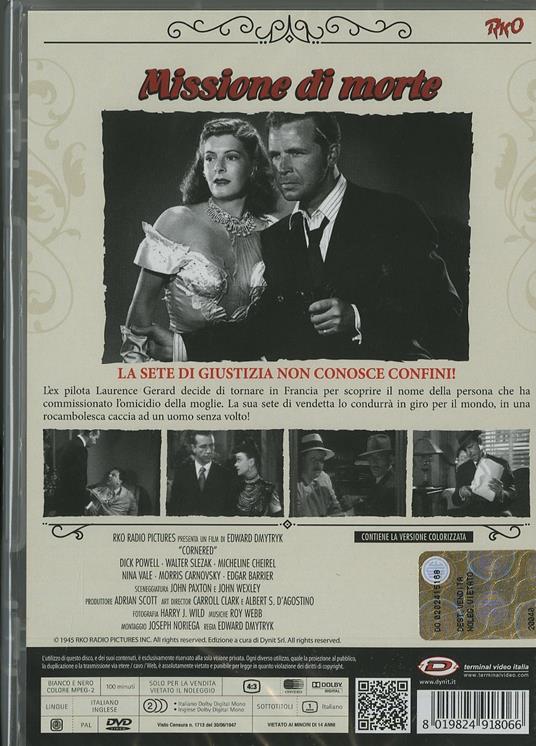 Missione di morte di Edward Dmytryk - DVD - 2