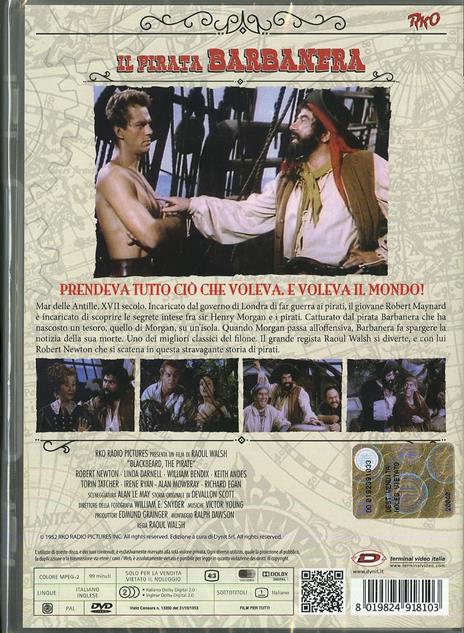Il pirata Barbanera di Raoul Walsh - DVD - 2