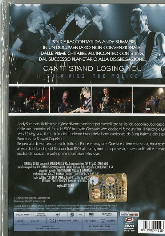 Can't Stand Losing You. Surviving The Police (DVD) di Andy Grieve,Lauren Lazin - DVD - 2