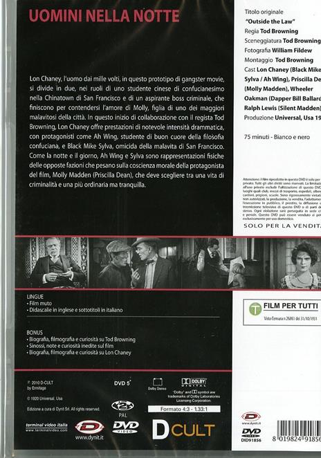 Uomini nella notte di Tod Browning - DVD - 2