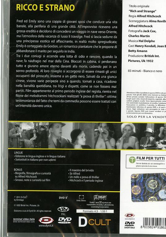 Ricco e strano (DVD) di Alfred Hitchcock - DVD - 2