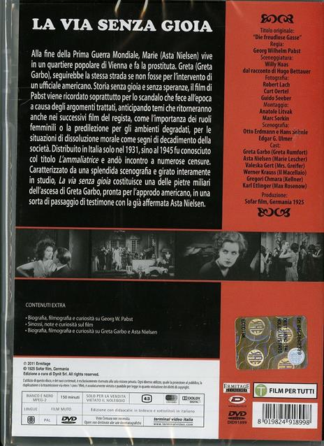 La via senza gioia di Georg Wilhelm Pabst - DVD - 2