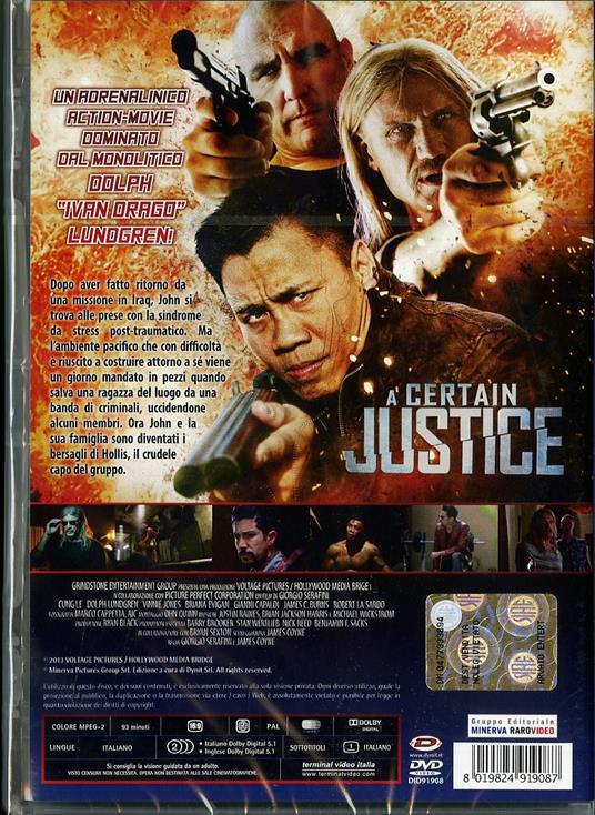 A Certain Justice di Giorgio Serafini,James Coyne - DVD - 2