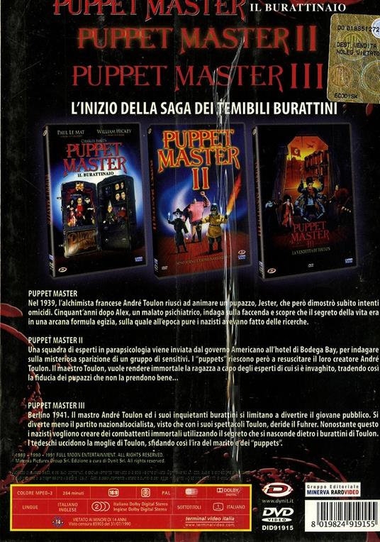 Puppet Master Box (3 DVD) di David Allen,David De Coteau,David Schmoeller - 2