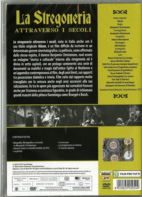 La stregoneria attraverso i secoli di Benjamin Christensen - DVD - 2