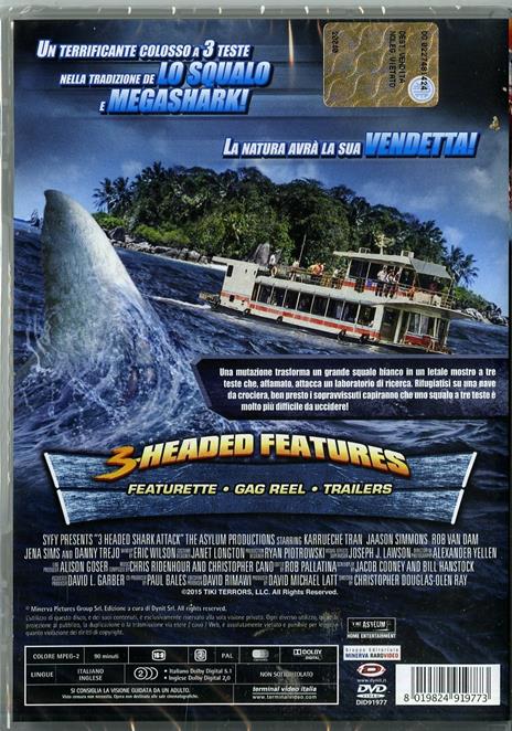3-Headed Shark Attack di Christopher Ray - DVD - 2