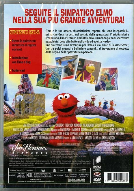 Le avventure di Elmo in Brontolandia di Gary Halvorson - DVD - 2