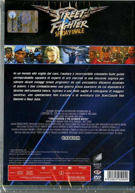 Street Fighter. Sfida finale di Steven De Souza - DVD - 2