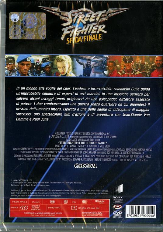 Street Fighter. Sfida finale di Steven De Souza - DVD - 2