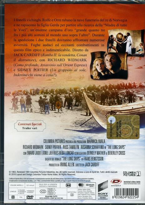 Le lunghe navi di Jack Cardiff - DVD - 2