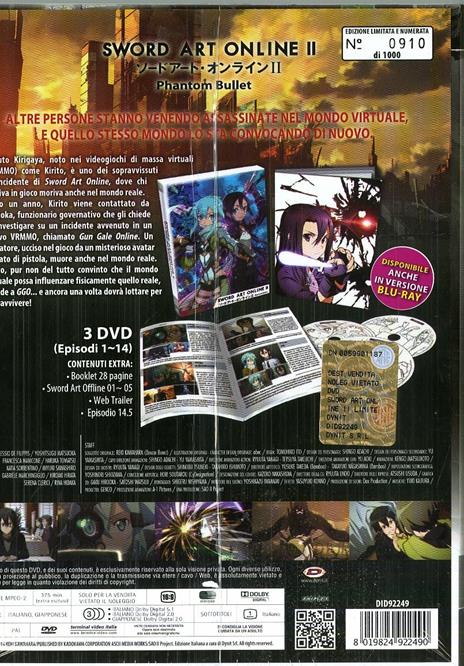 Sword Art Online II. Box 1 (3 DVD)<span>.</span> Limited Edition di Tomohiko Ito - DVD - 2
