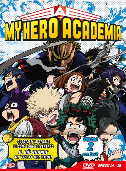 My Hero Academia. Stagione 2 Box #1 (Eps.14-26). Limited Edition (DVD) di Kenji Nagasaki - DVD