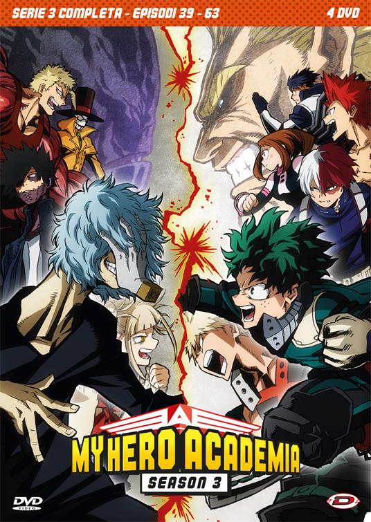 My Hero Academia. Stagione 03 The Complete Series (Eps 39-63) (4 DVD) di Kenji Nagasaki - DVD