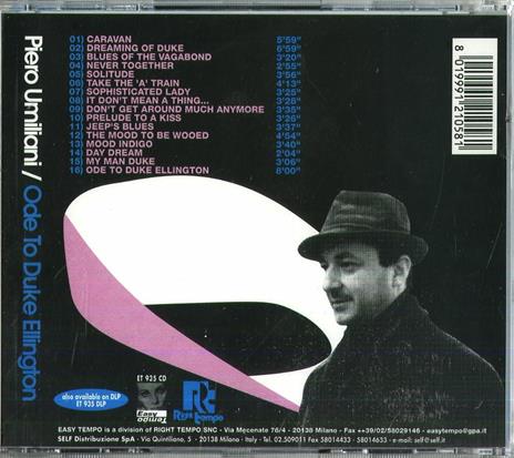 Ode to Duke Ellinghton (Colonna sonora) - CD Audio di Piero Umiliani - 2