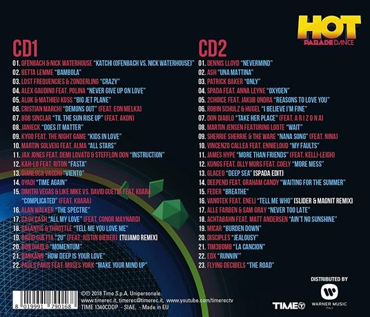 Hot Parade Dance Winter 2018 - CD Audio - 2
