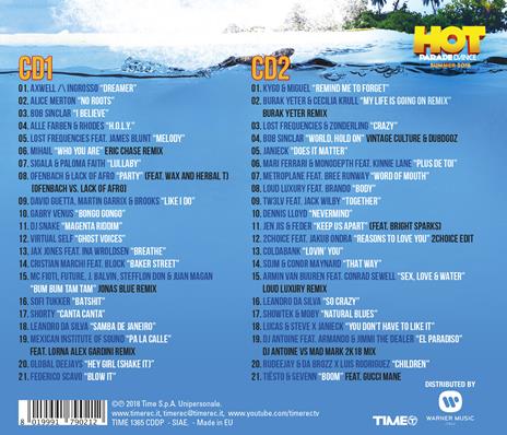 Hot Parade Dance Summer 2018 - CD Audio - 2