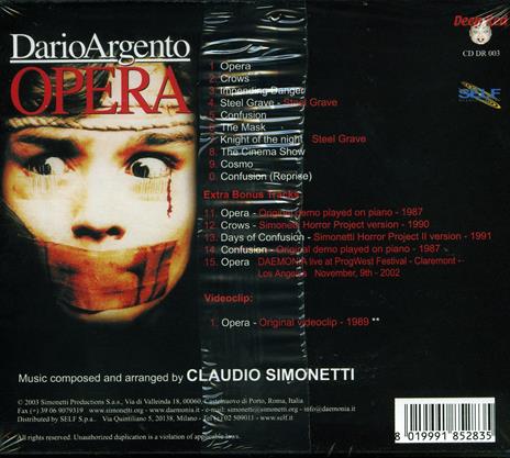 Opera (Colonna sonora) - CD Audio di Claudio Simonetti - 2