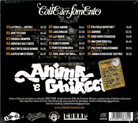 Anima e ghiaccio - CD Audio di Colle der Fomento - 2
