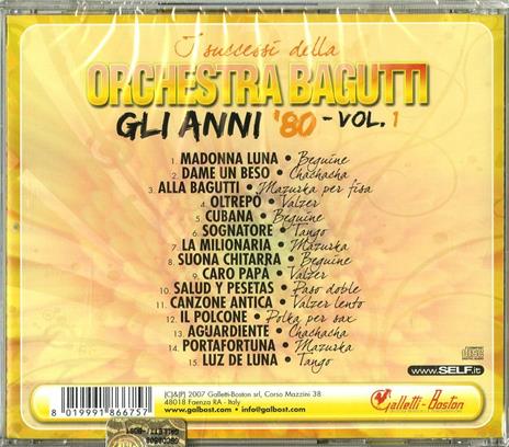 Gli anni '80 vol.1 - CD Audio di Orchestra Bagutti - 2