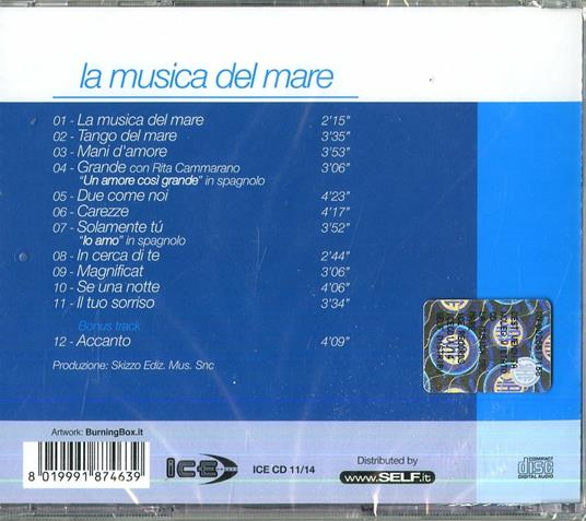 La musica del mare - CD Audio di Franco Simone - 2