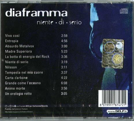 Niente di serio - CD Audio di Diaframma - 2