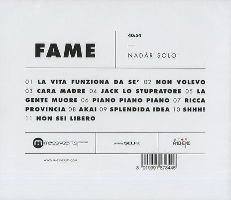 Fame - CD Audio di Nadàr Solo - 2