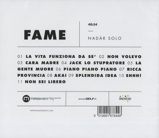 Fame - CD Audio di Nadàr Solo - 2