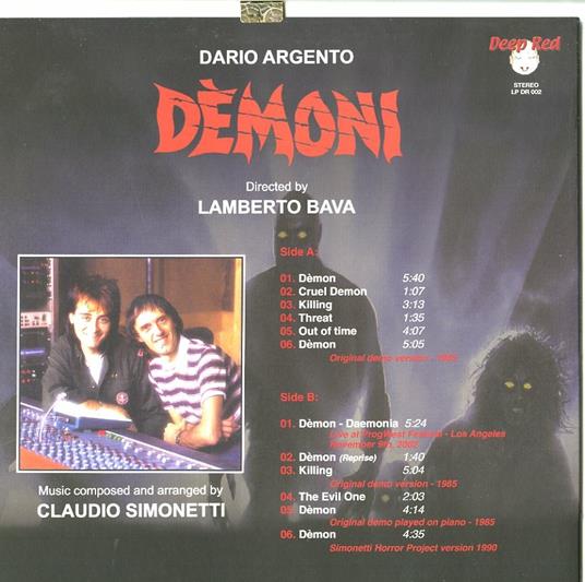 Demoni (Colonna sonora) - Vinile LP di Claudio Simonetti - 2