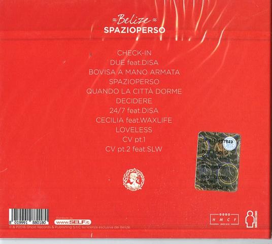 Spazioperso - CD Audio di Belize - 2