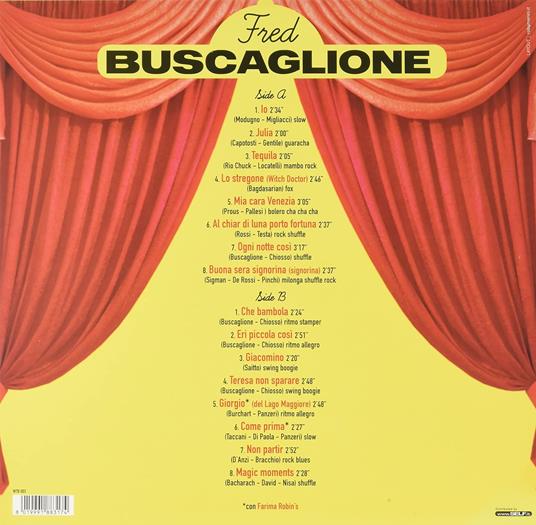 Fred Buscaglione (Limited Edition) - Vinile LP di Fred Buscaglione - 2