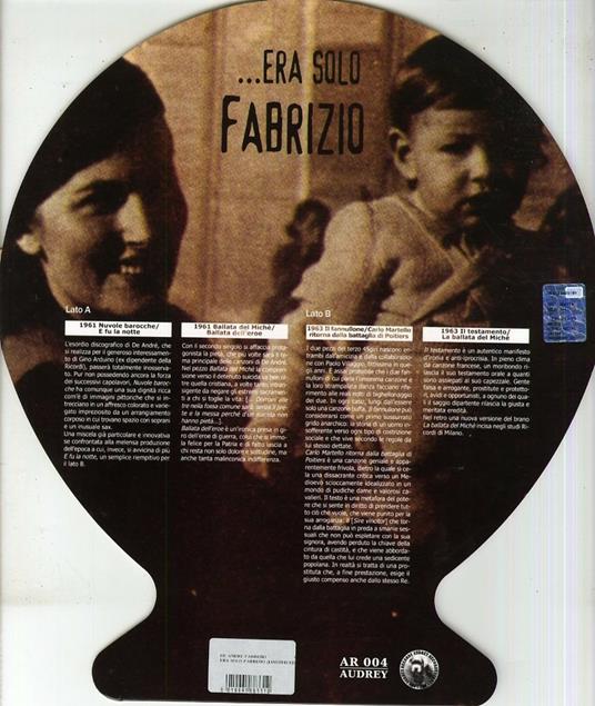 Era solo Fabrizio (Limited Edition) - Vinile LP di Fabrizio De André - 2