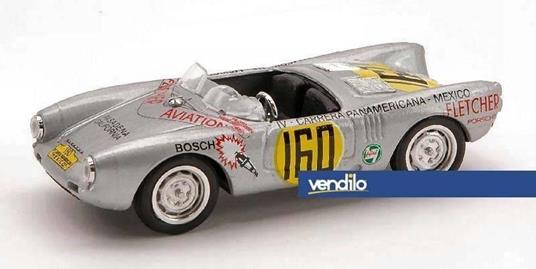 Bm0235B Porsche 550 Rs N.160 Carrera Mexico 1953 1.43 Modellino Brumm - 2