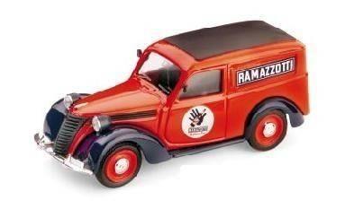 Bm0284 Fiat 1100 e Furgone 1950 Ramazzotti 1.43 Modellino Brumm