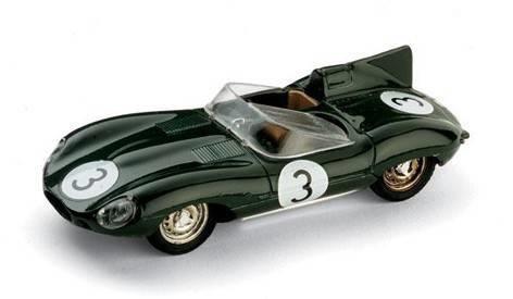 R150C Jaguar D-Type Le Mans 56 N.3 1:43 Modellino Brumm