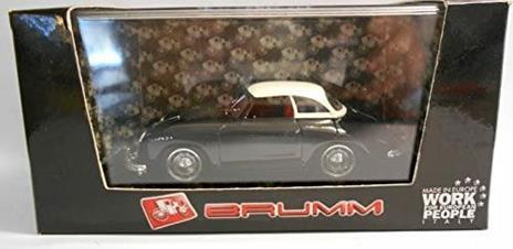 R314-01 Porsche 356 Cabrio Hard Top 52 1:43 Modellino Brumm - 5