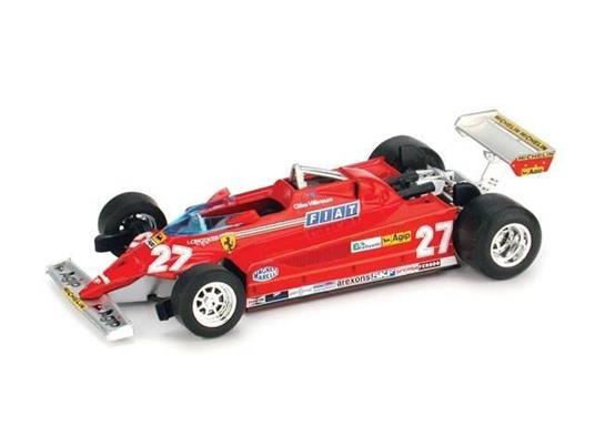 Bm0367 Ferrari 126 Ck G.Villeneuve 1981 N.27 Winner Monaco Gp 1.43 Modellino Brumm