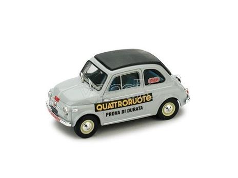 Bm0433 Fiat 500 Prova Durata Quattroruote 1958 1.43 Modellino Brumm - 2