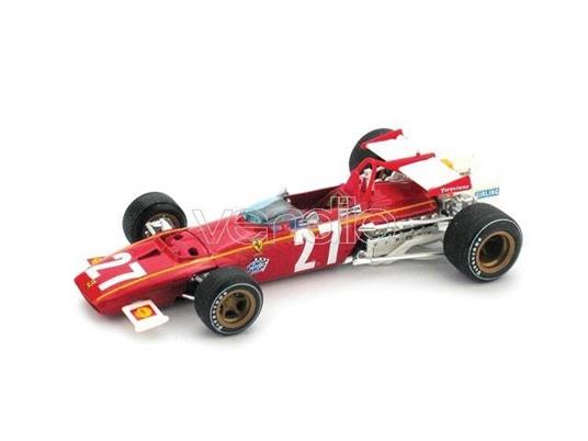 Bm0444 Ferrari 312 B J.Ickx 1970 N.27 8Th Belgium Gp 1.43 Modellino Brumm