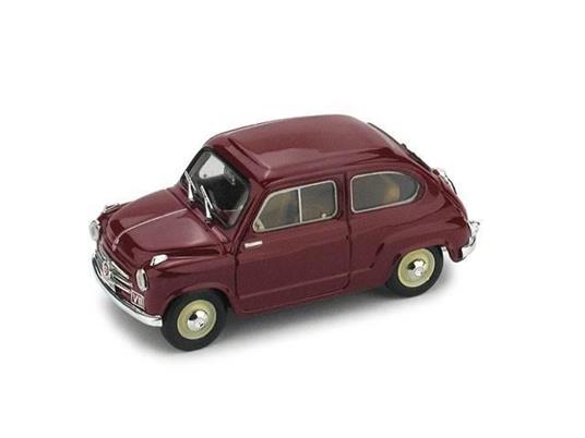 Bm0452 Fiat 600 Polizia Stradale 1955 1.43 Modellino Brumm