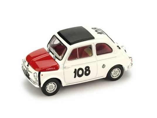 Bm0479 Fiat 595 Abarth N.108 Winner Coppa Galllega 1965 Leonardo Durst 1.43 Modellino Brumm