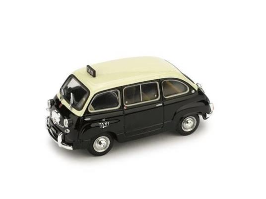 Bm0481 Fiat 600 Multipla Taxi di Genova 1.43 Modellino Brumm - 2