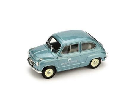 Bm0483 Fiat 600 Vettura di Servizio Rai 1960 1.43 Modellino Brumm - 2