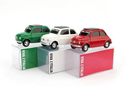 Bmbr018 Fiat 500 Verde Bandiera Italiana 1.43 Modellino Brumm