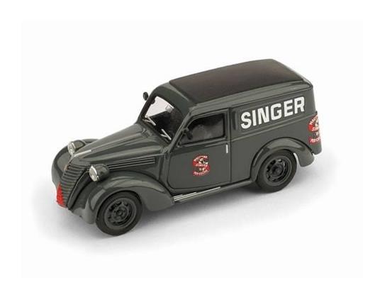 Bm0541 Fiat 1100 Furgone 1950 Singer 1.43 Modellino Brumm - 2